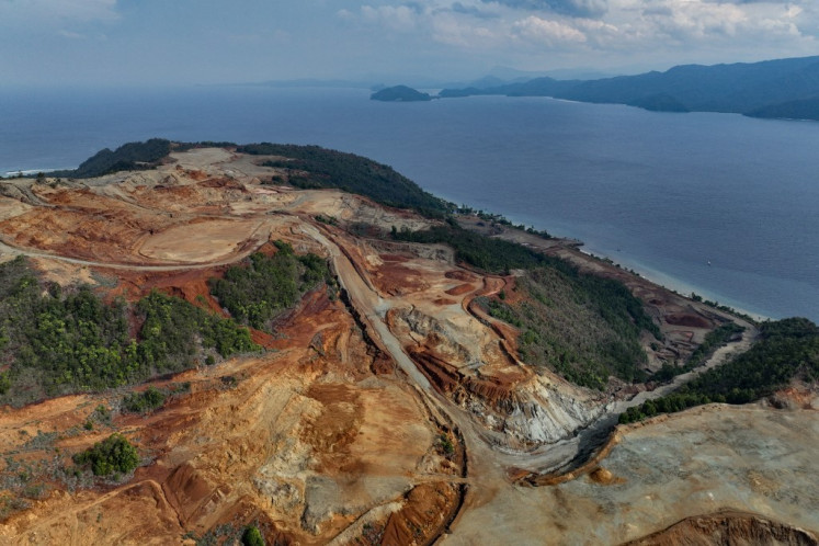 Irrecoverable: Deforestation is seen from above on Dec. 21, 2024, at an area on Kawei Island in Raja Ampat, Southwest Papua province. 